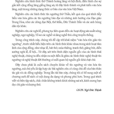 Tín Ngưỡng Của Các Dân Tộc Việt Nam (Tái bản 2025)