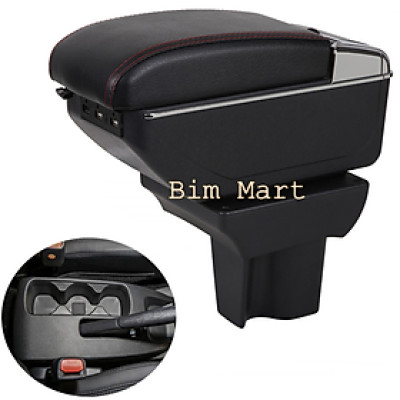 Hộp tỳ tay dành cho xe Toyota Rush/Avanza tích hợp 7 cổng USB, bọc da cao cấp