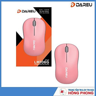 Chuột không dây Dareu LM106G Black/ Red /Blue / Pink