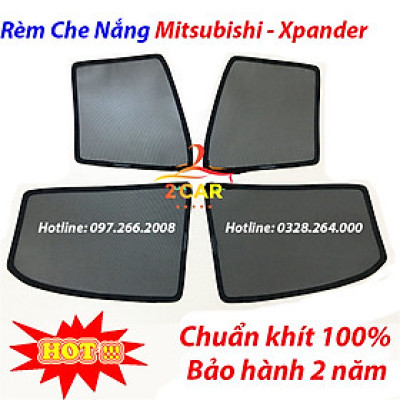 Rèm Che Nắn xe Xpander 2018-2023 loại 2 Rèm Chắn Nắng Nam Châm Cho Xe ô tô, Bộ 4 Tấm, có nam châm