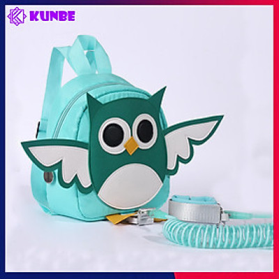 Dây Đai Chống Lạc KUNBE Kèm Balo Ngộ Nghĩnh, Loại 2.5M, Có Khóa An Toàn, Đựng Đồ Tiện Dụng