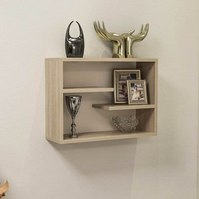 Giá đỡ sách trưng bày phòng khách treo tường SMLIFE Woodchuck