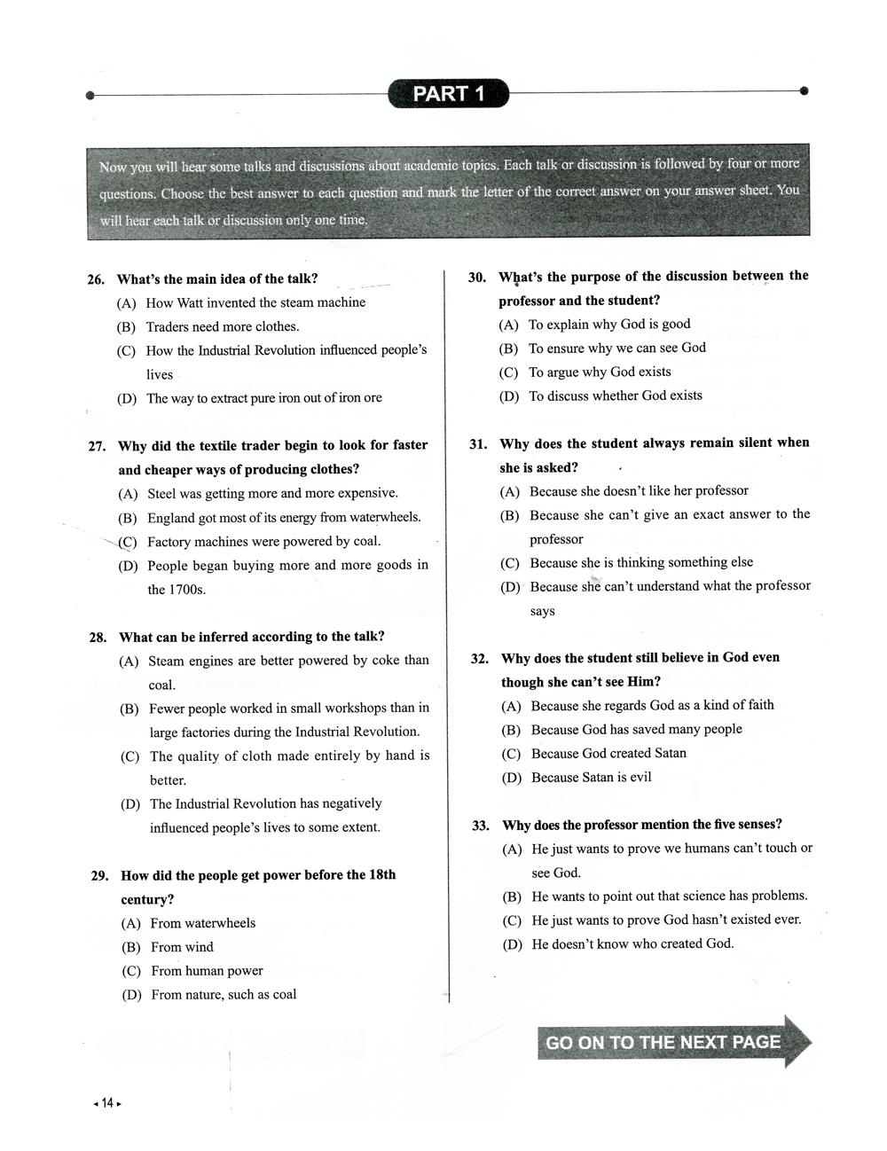 TOEFL Junior - 10 Practice Tests (Kèm CD)