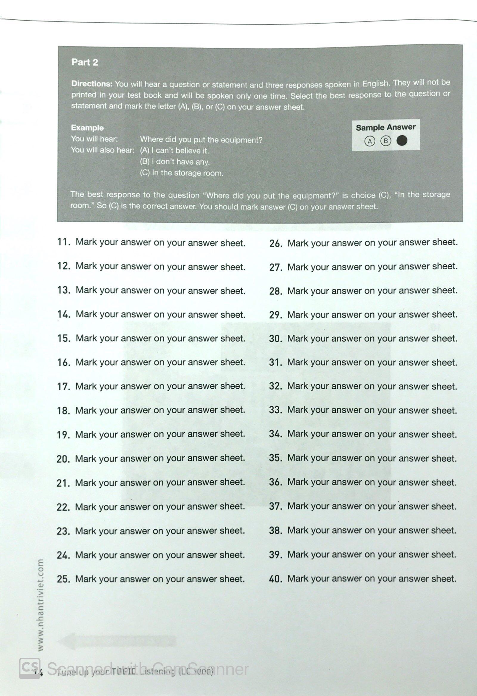 Tune Up Your TOEIC Listening LC 1000