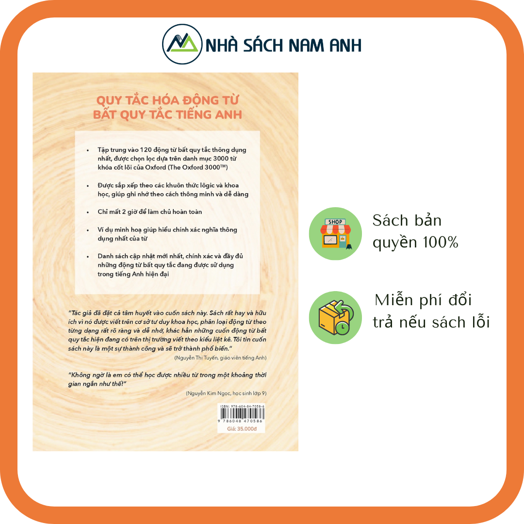 QUY TẮC HÓA ĐỘNG TỪ BẤT QUY TẮC TIẾNG ANH - TẶNG KÈM AUDIO & PHỤ BẢN TRA CỨU TIỆN DỤNG