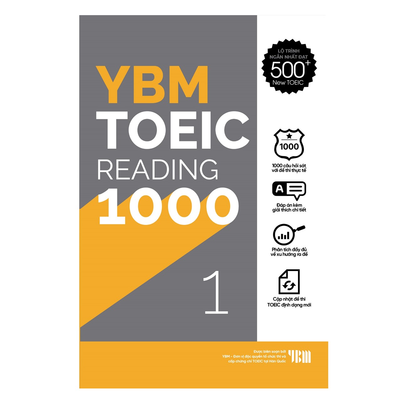 Trạm Đọc Official | Combo YBM TOEIC Reading 1000 2 Vol (Trọn Bộ 2 Cuốn)