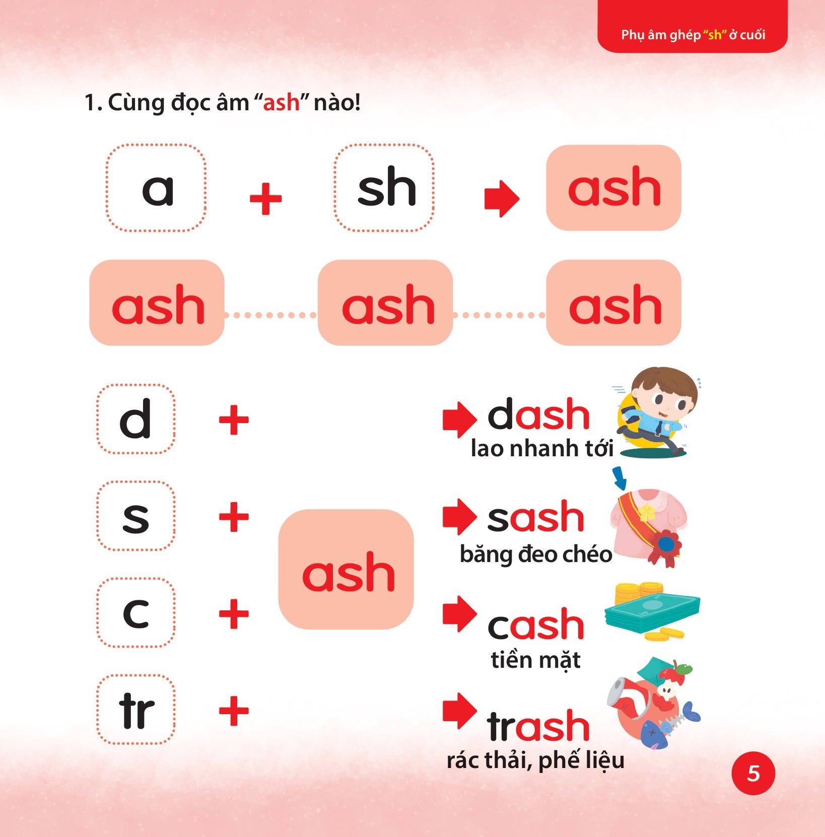 Cùng Con Học Ngữ Âm Tiếng Anh Qua 3 Cấp Độ - Phụ Âm Ghép