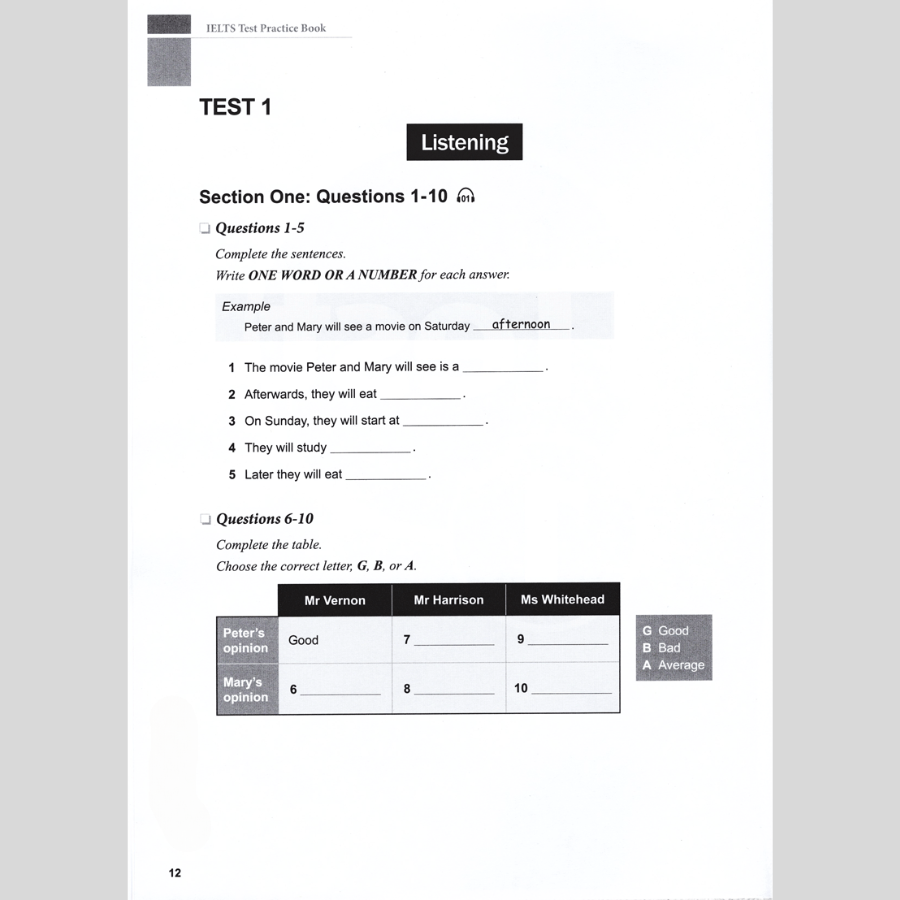 IELTS Test Practice Book (Kèm CD)
