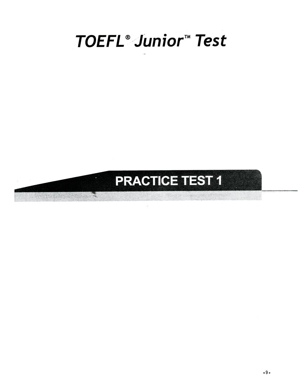 TOEFL Junior - 10 Practice Tests (Kèm CD)