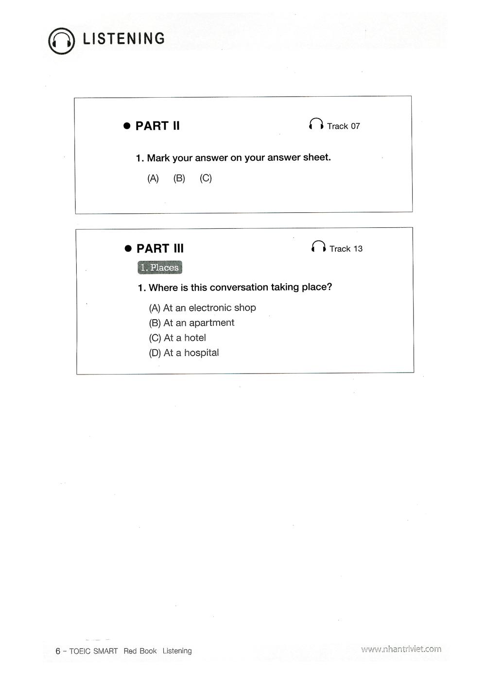 Toeic Smart Red Book Listening (Kèm CD)
