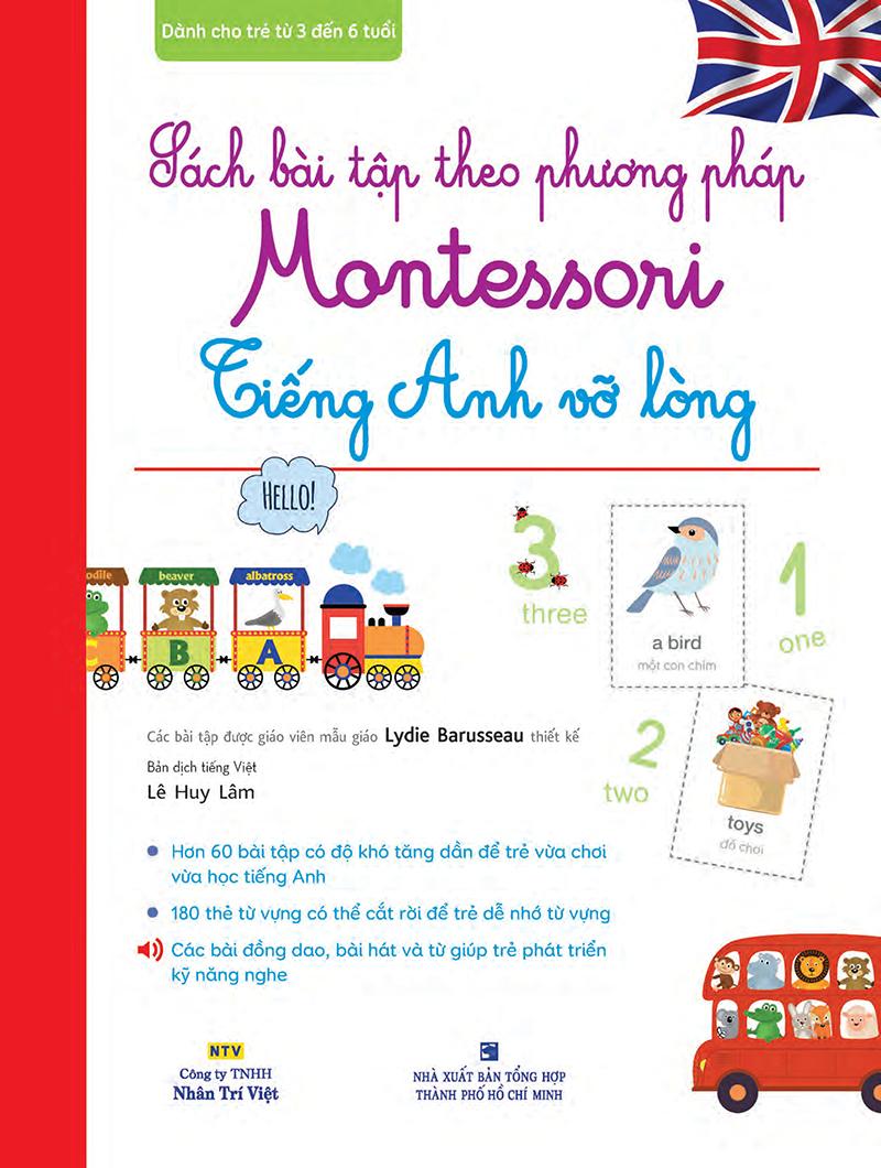 Sách Bài Tập Theo Phương Pháp Montessori - Tiếng Anh Vỡ Lòng (Kèm file MP3)
