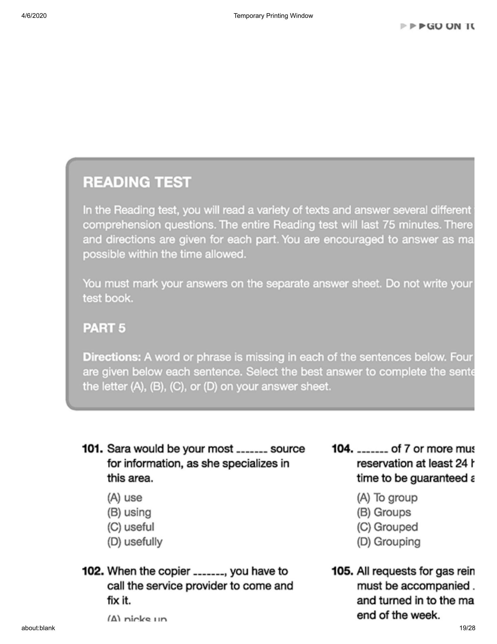 Comprehensive Toeic Training 1000 Practice Test Items (Vol 3) - Kèm CD