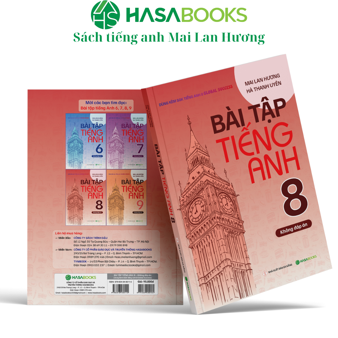 Combo 2 Cuốn Bài Tập + Thực Hành Tiếng Anh 8 Global Success (Không Đáp Án)