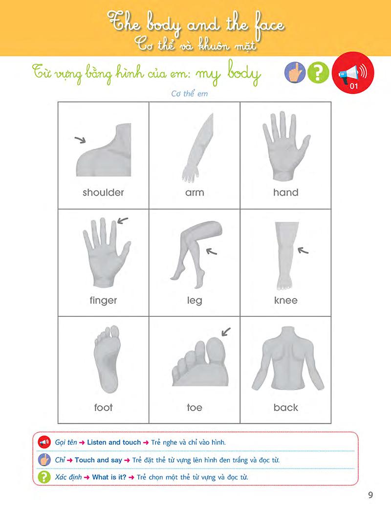 Sách Bài Tập Theo Phương Pháp Montessori - Tiếng Anh Vỡ Lòng (Kèm file MP3)