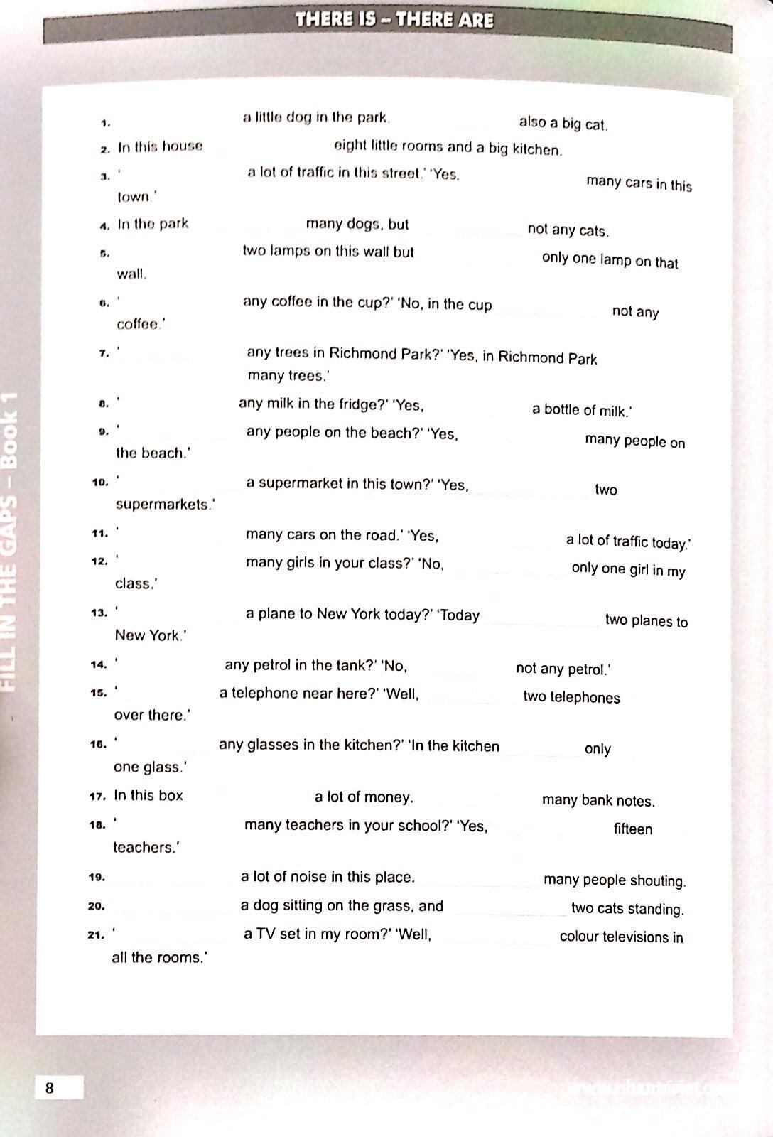 Fill In The Gaps - Book 1 (Không CD)