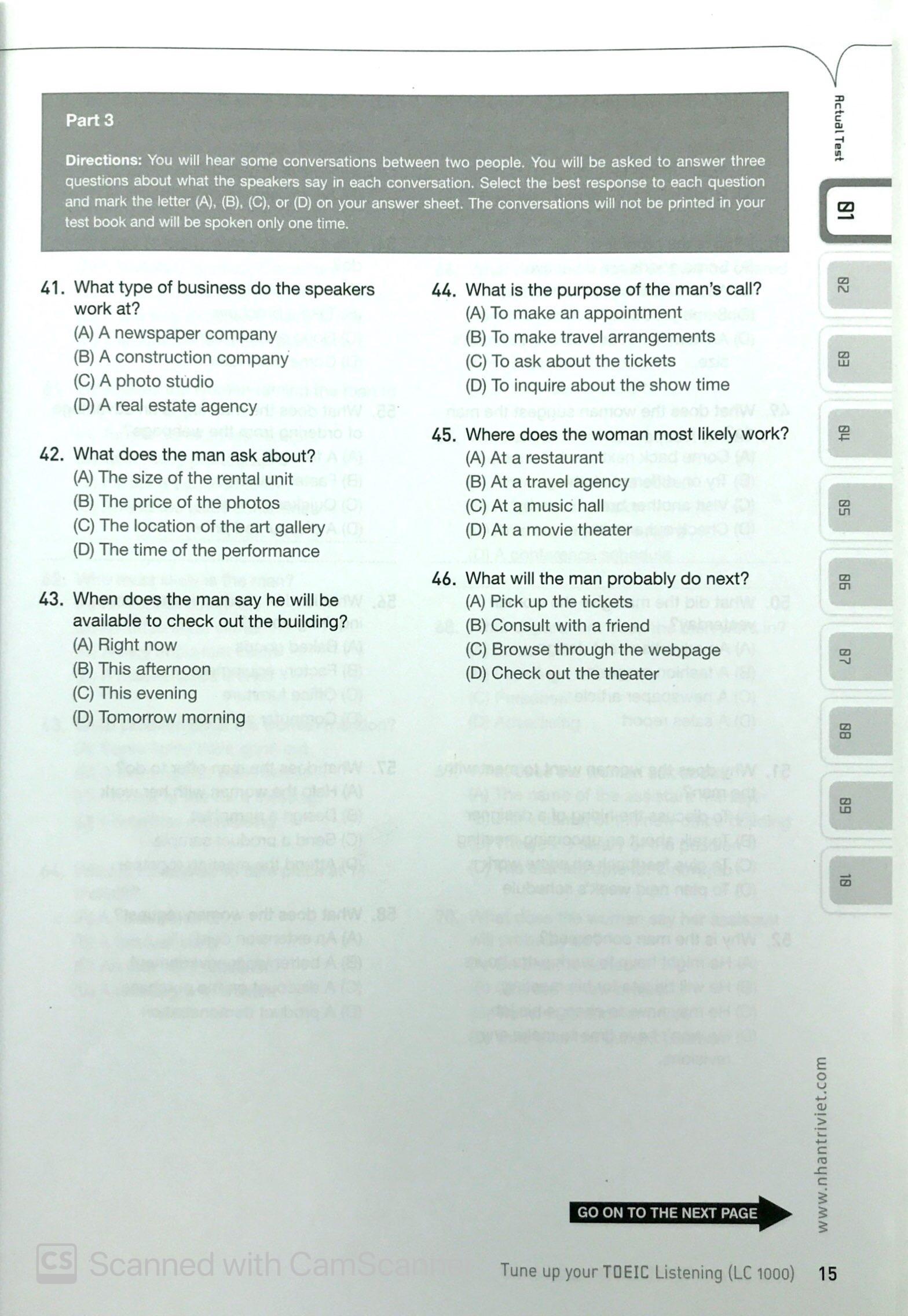 Tune Up Your TOEIC Listening LC 1000