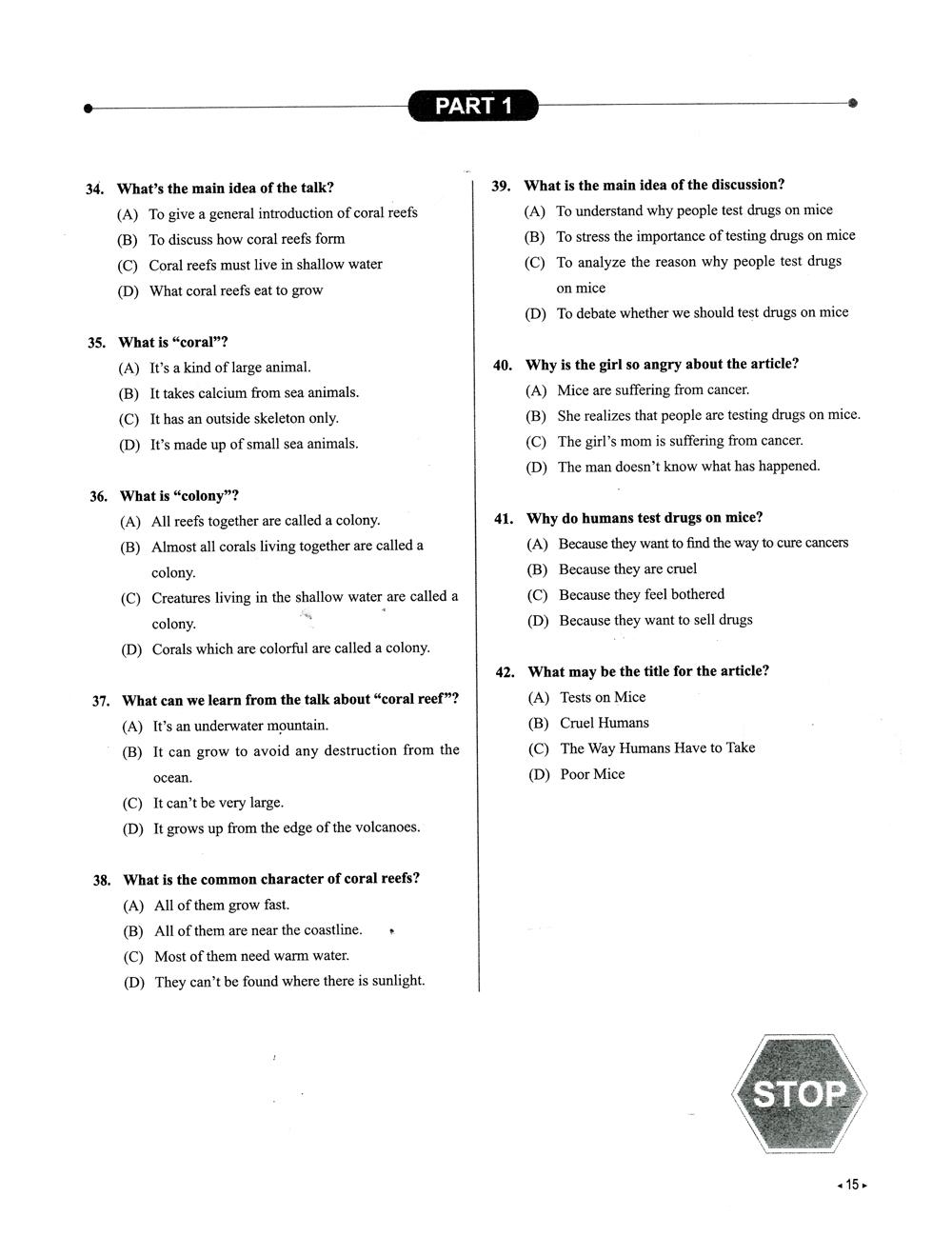 TOEFL Junior - 10 Practice Tests (Kèm CD)