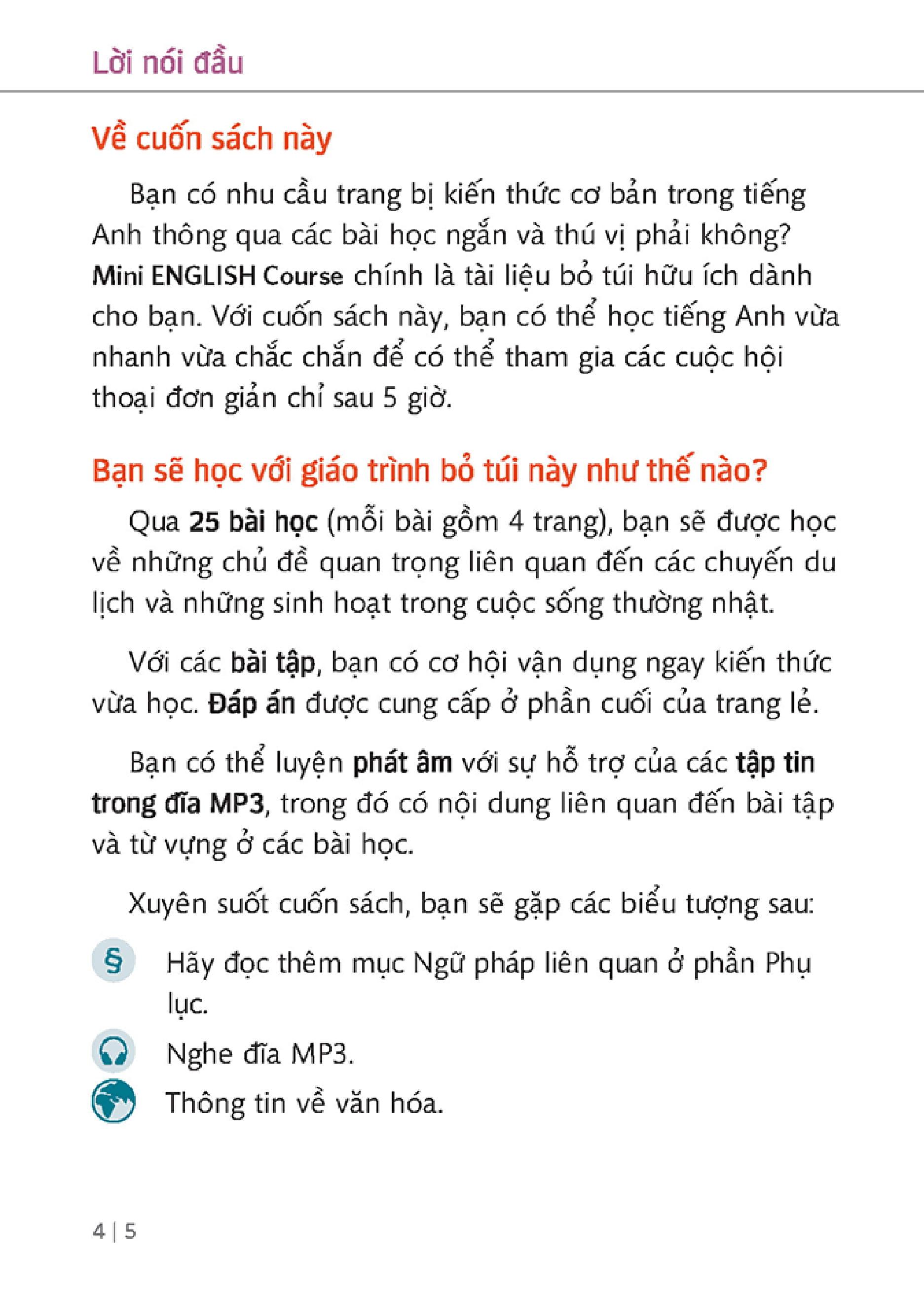 Mini English Course (Kèm file MP3)