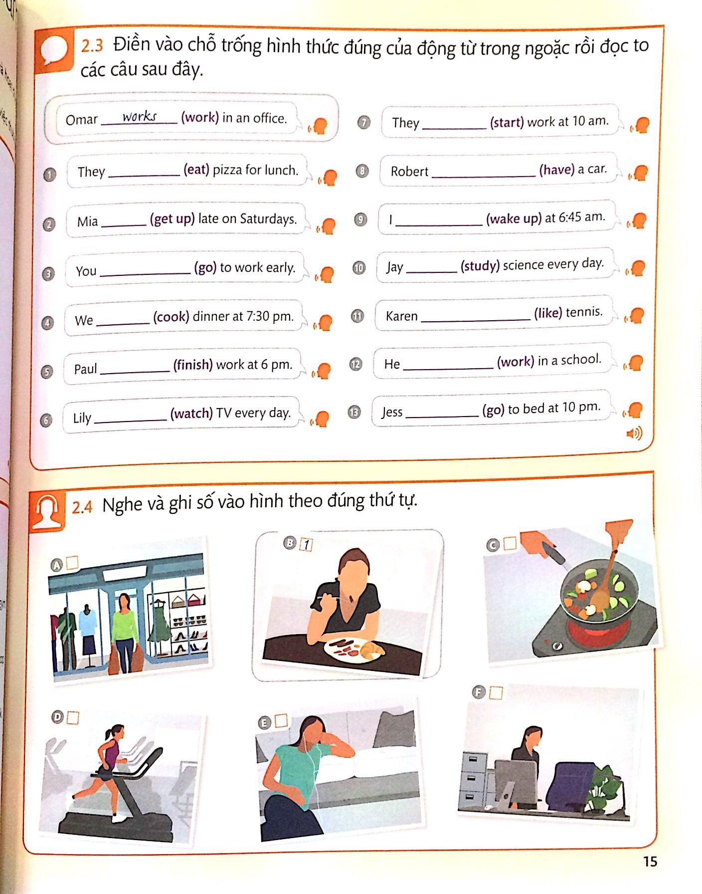 Tiếng Anh Cho Mọi Người - English For Everyone Level 2 Beginner Practice Book (Kèm CD)
