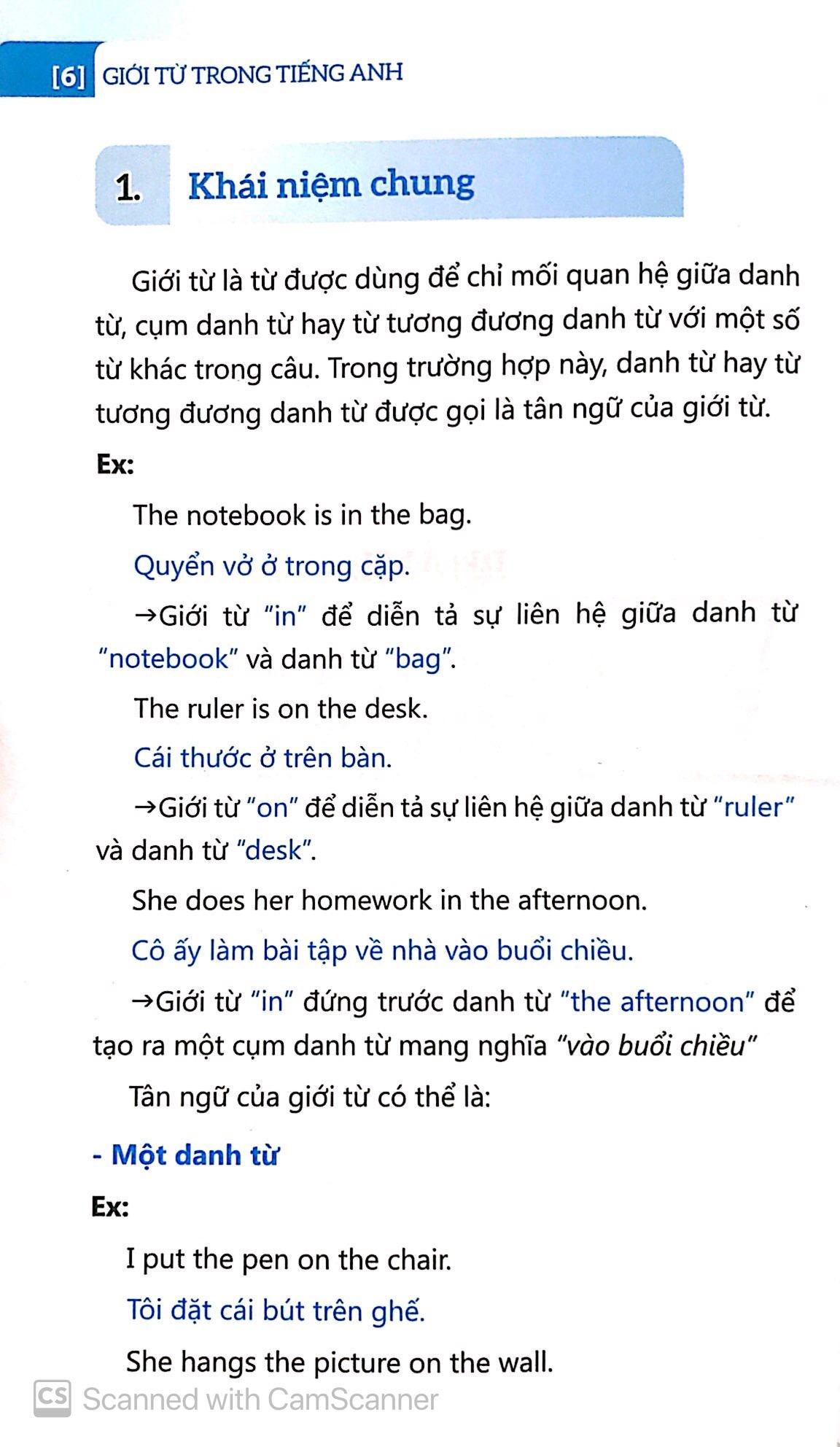Giới Từ Trong Tiếng Anh