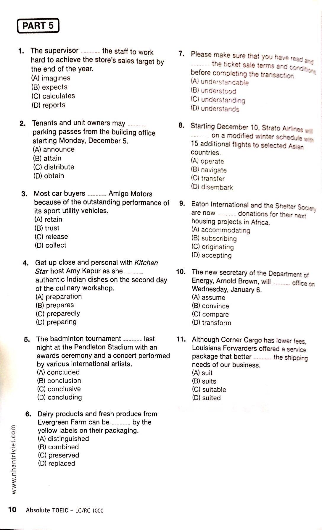 Absolute TOEIC LC/RC 1000 (Kèm CD)