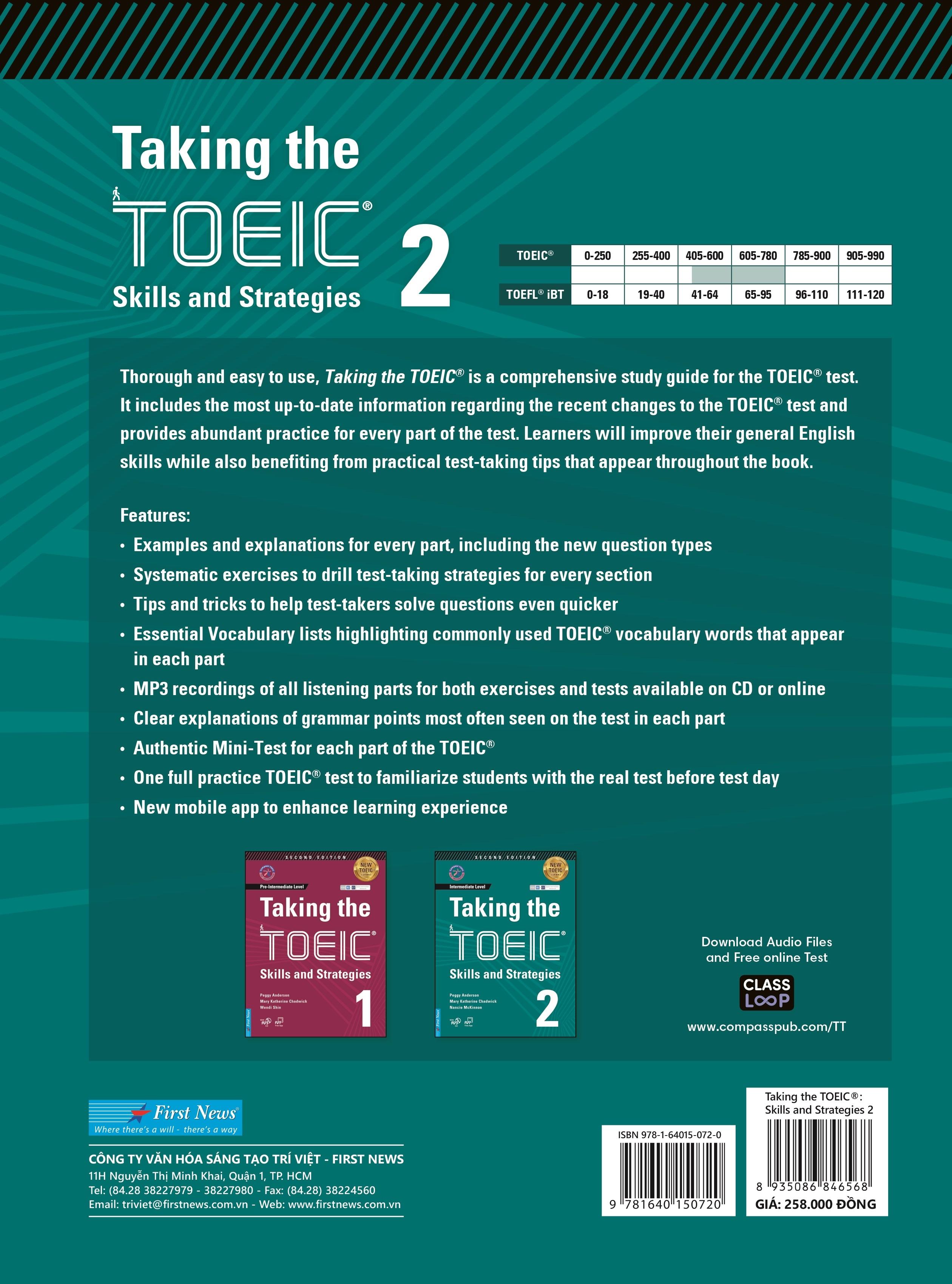 Taking The TOEIC - Skills and Strategies 2 (tặng 1MP3)