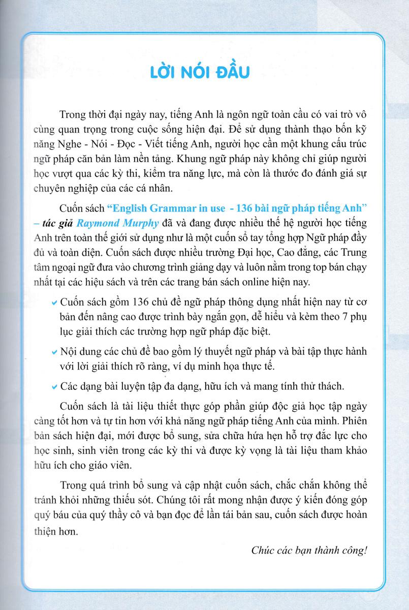 English Grammar In Use - 136 Đề Mục Ngữ Pháp Tiếng Anh