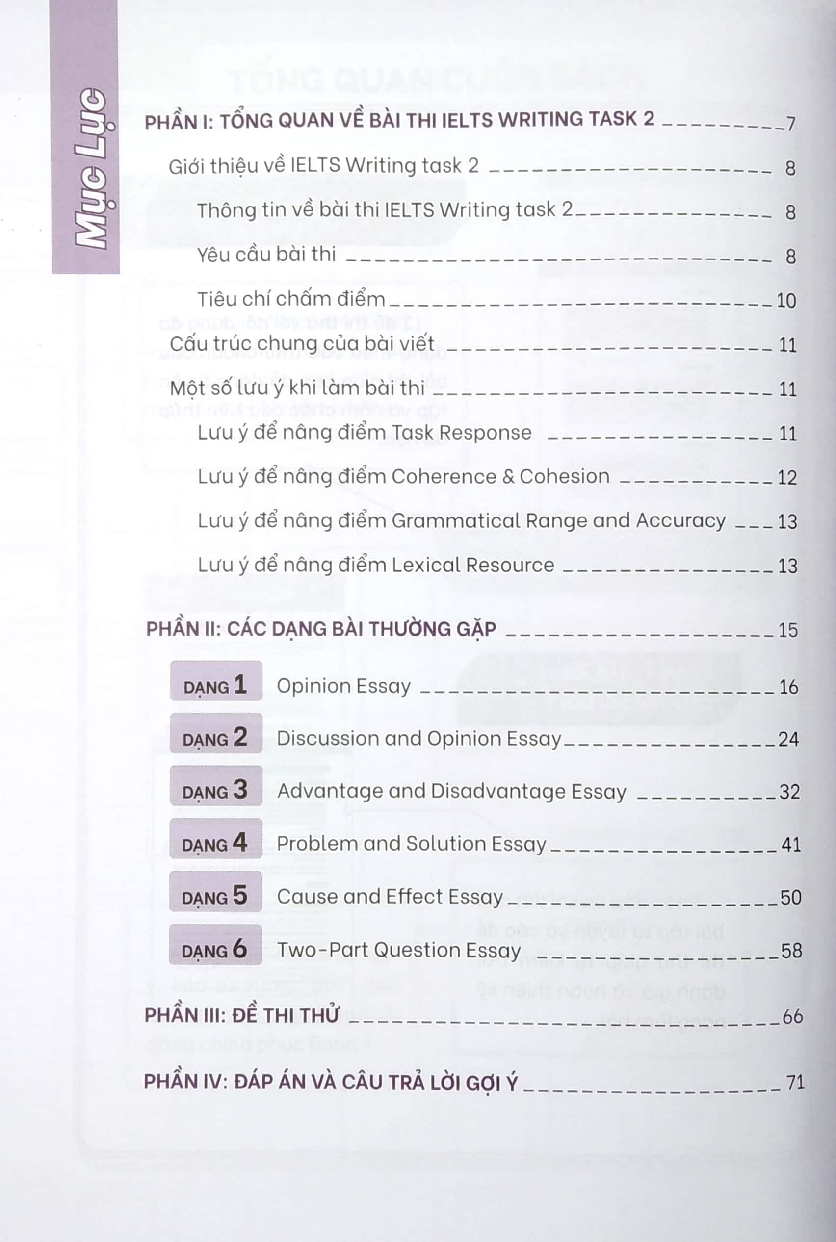 Ielts Go - Writing Task 2 - Dàn Ý Mẫu Cho Tất Cả Các Dạng Bài