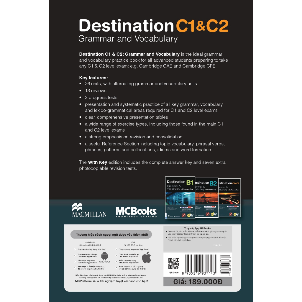 Sách - Giáo Trình Destination C1&C2 (Kèm Đáp Án) Phiên bản mới + Audio phần nghe - MC