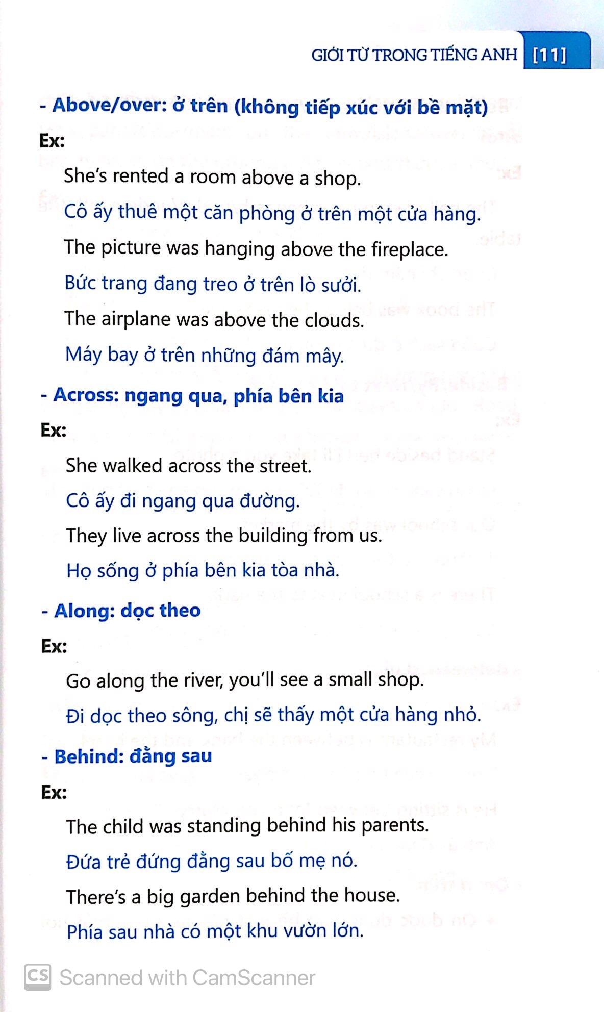Giới Từ Trong Tiếng Anh
