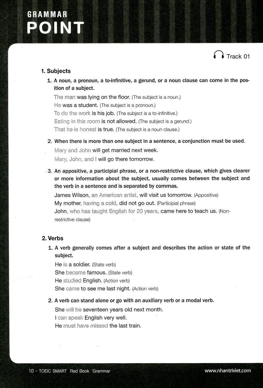 Toeic Smart - Red Book Grammar (Kèm CD)