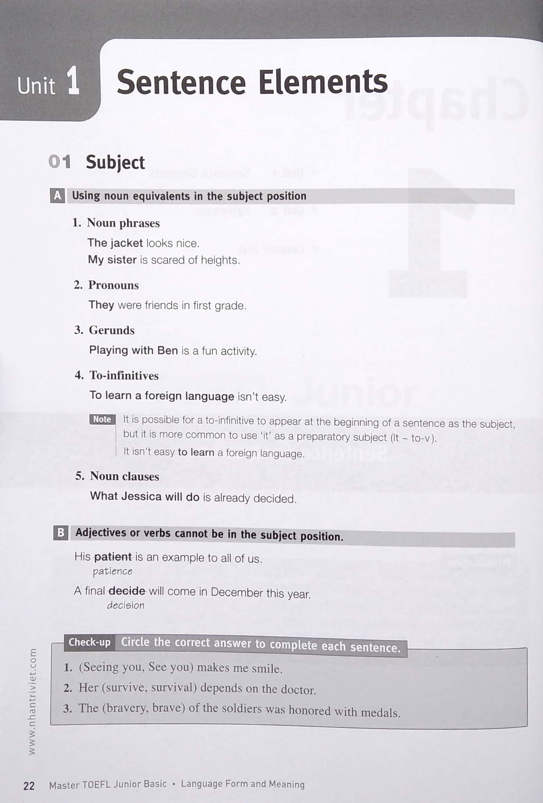 Master Toefl Junior Basic: Language Form & Meaning (Cefr Level A2) - Gramma