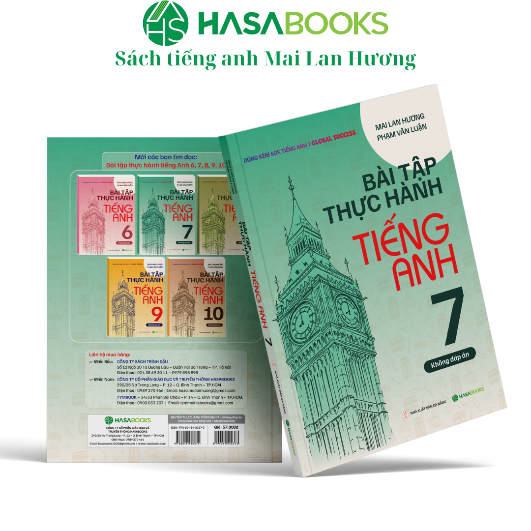 Combo 2 Cuốn Bài Tập + Thực Hành Tiếng Anh 7 Global Success (Không Đáp Án)