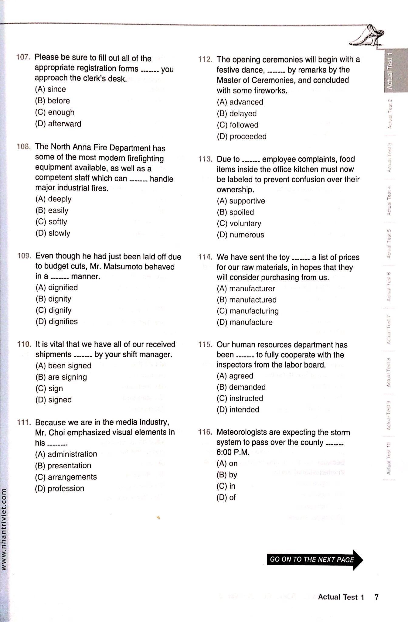 Essential Test For TOEIC RC 1000 Vol 2 (Không CD)