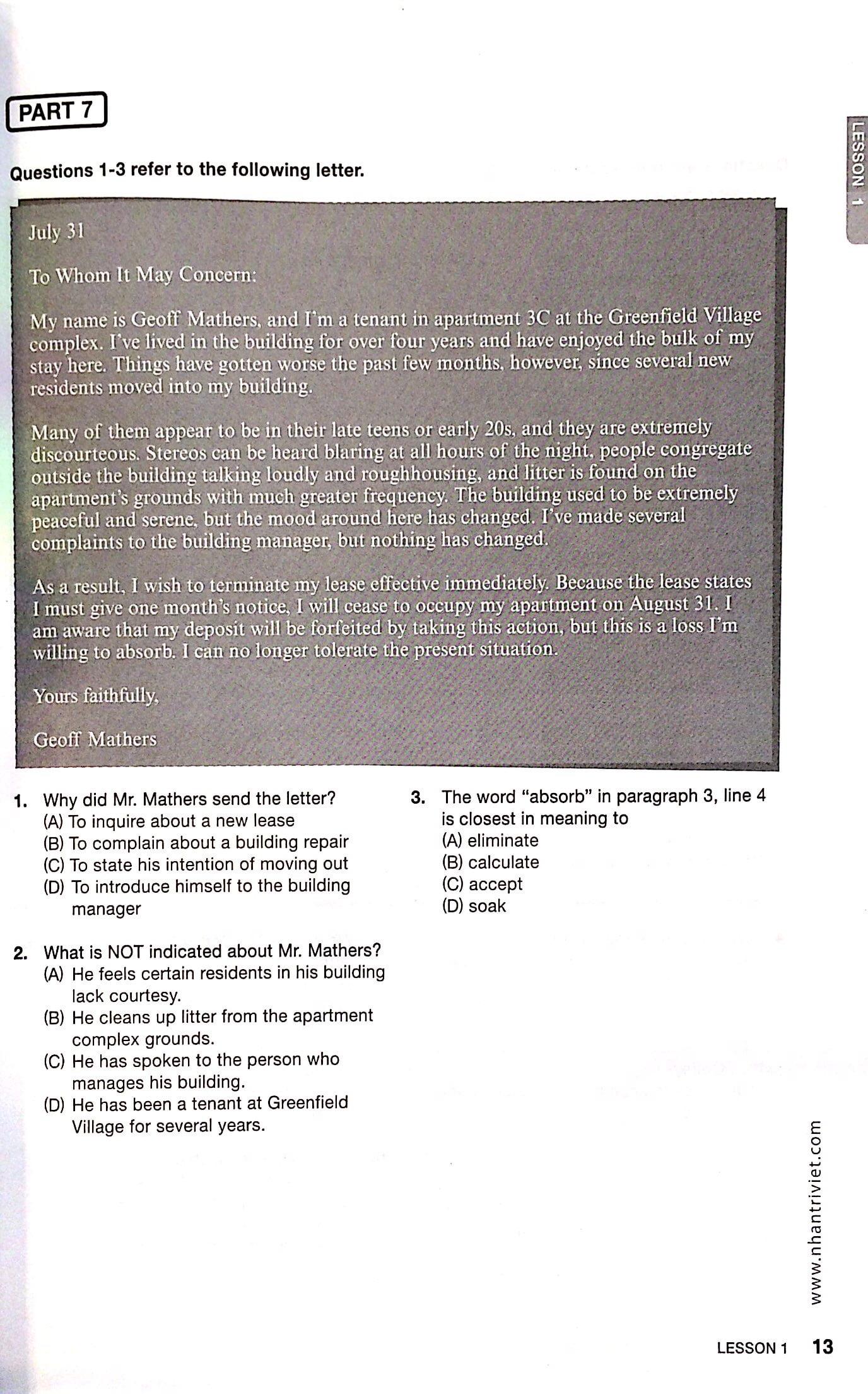 Absolute TOEIC LC/RC 1000 (Kèm CD)