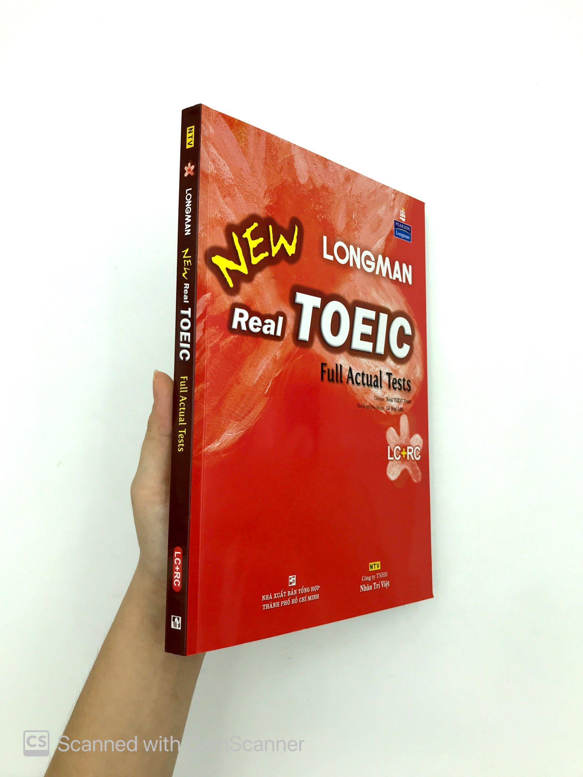 Longman New Real TOEIC Full Actual Tests (Kèm CD)