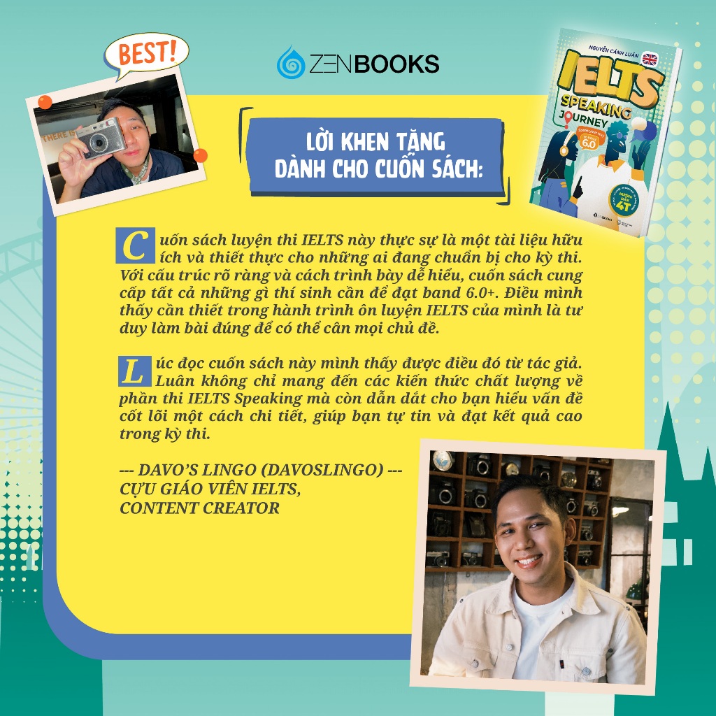 Sách - IELTS Speaking Journey: Lộ trình tự học IELTS Speaking từ cơ bản đến band 6.0 - Nguyễn Cảnh Luân