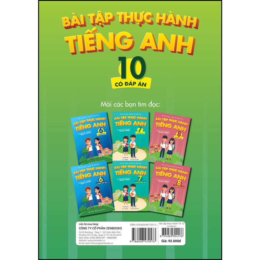 Bài tập thực hành tiếng Anh 10 - Có Đáp Án (Dành cho bộ SGK Global Success)