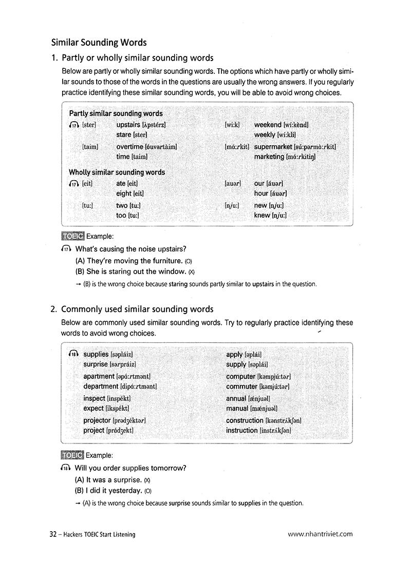 Hackers TOEIC Start Listening (Kèm 1CD)