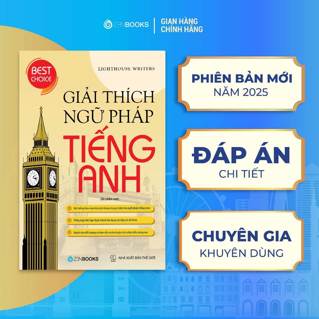 Sách - Combo Làm Chủ Tiếng Anh ( Giải Thích Ngữ Pháp Tiếng Anh + IELTS Writting Journey From Basic to Band 6.0 TB)