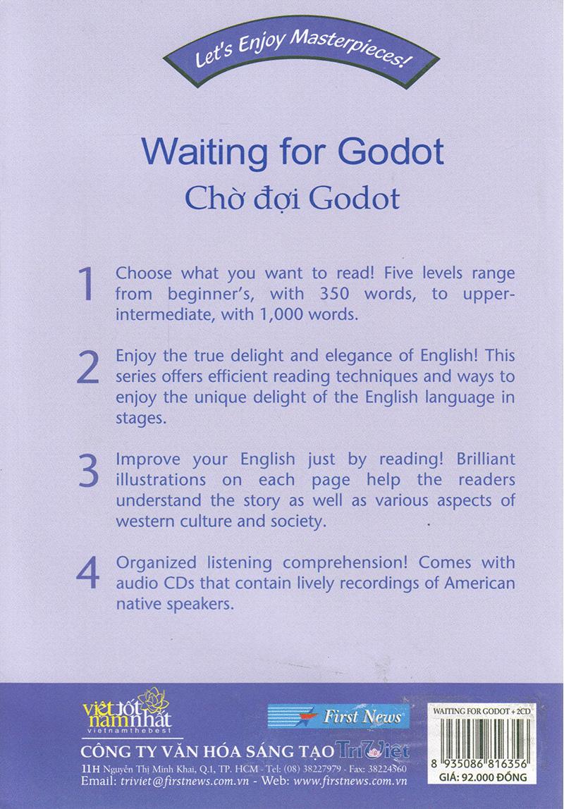 Sách - Happy Reader - Chờ Đợi Godot (Kèm 2 CD)
