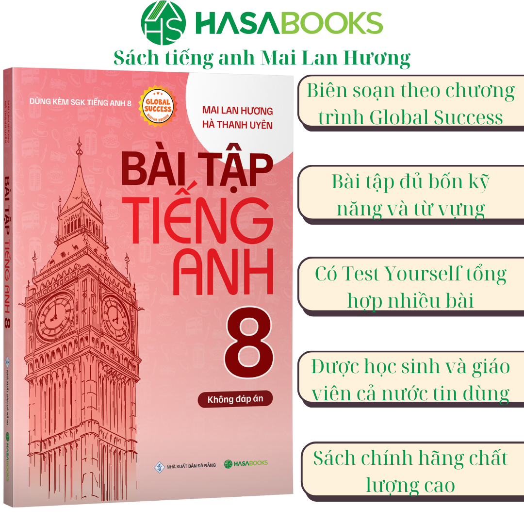 Combo 2 Cuốn Bài Tập + Thực Hành Tiếng Anh 8 Global Success (Không Đáp Án)