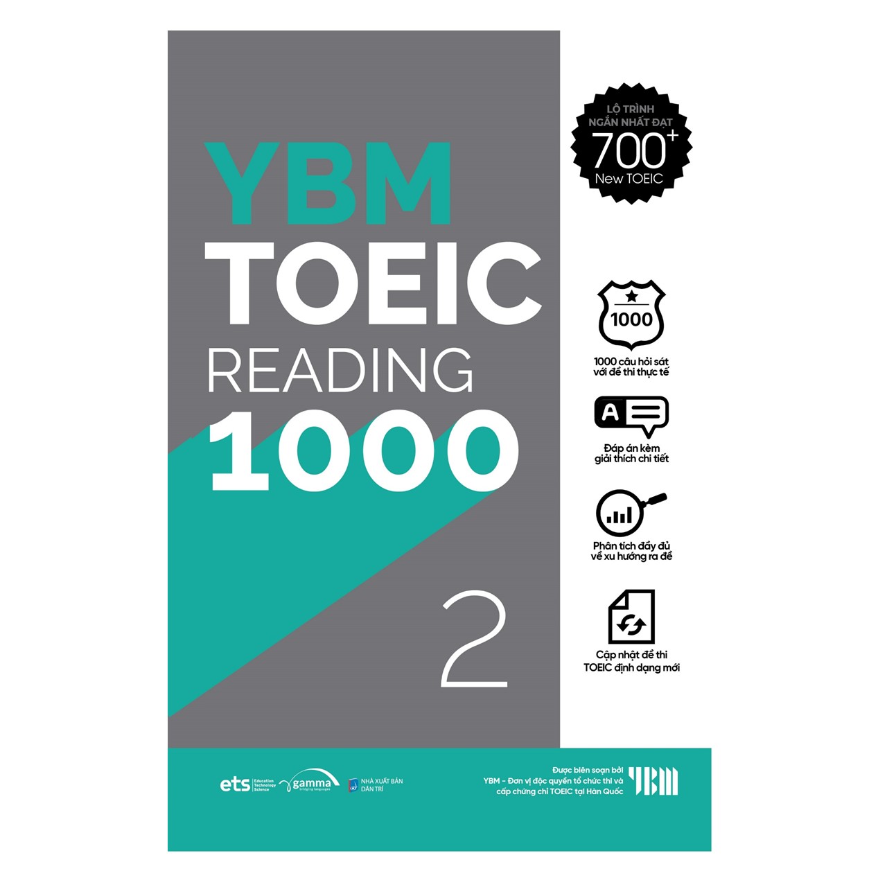 Trạm Đọc Official | Combo YBM TOEIC Reading 1000 2 Vol (Trọn Bộ 2 Cuốn)