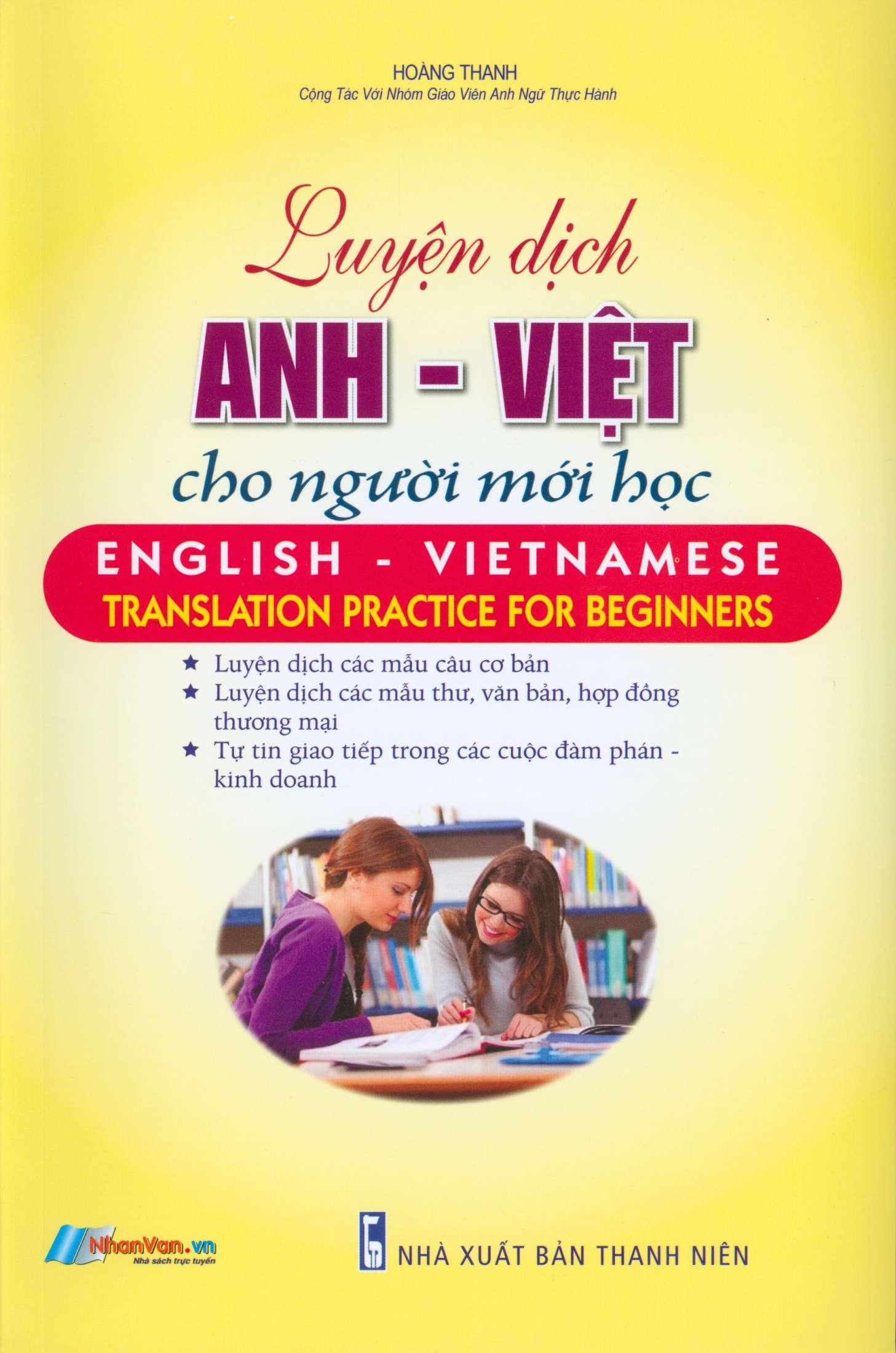 Luyện Dịch Anh - Việt Cho Người Mới Học