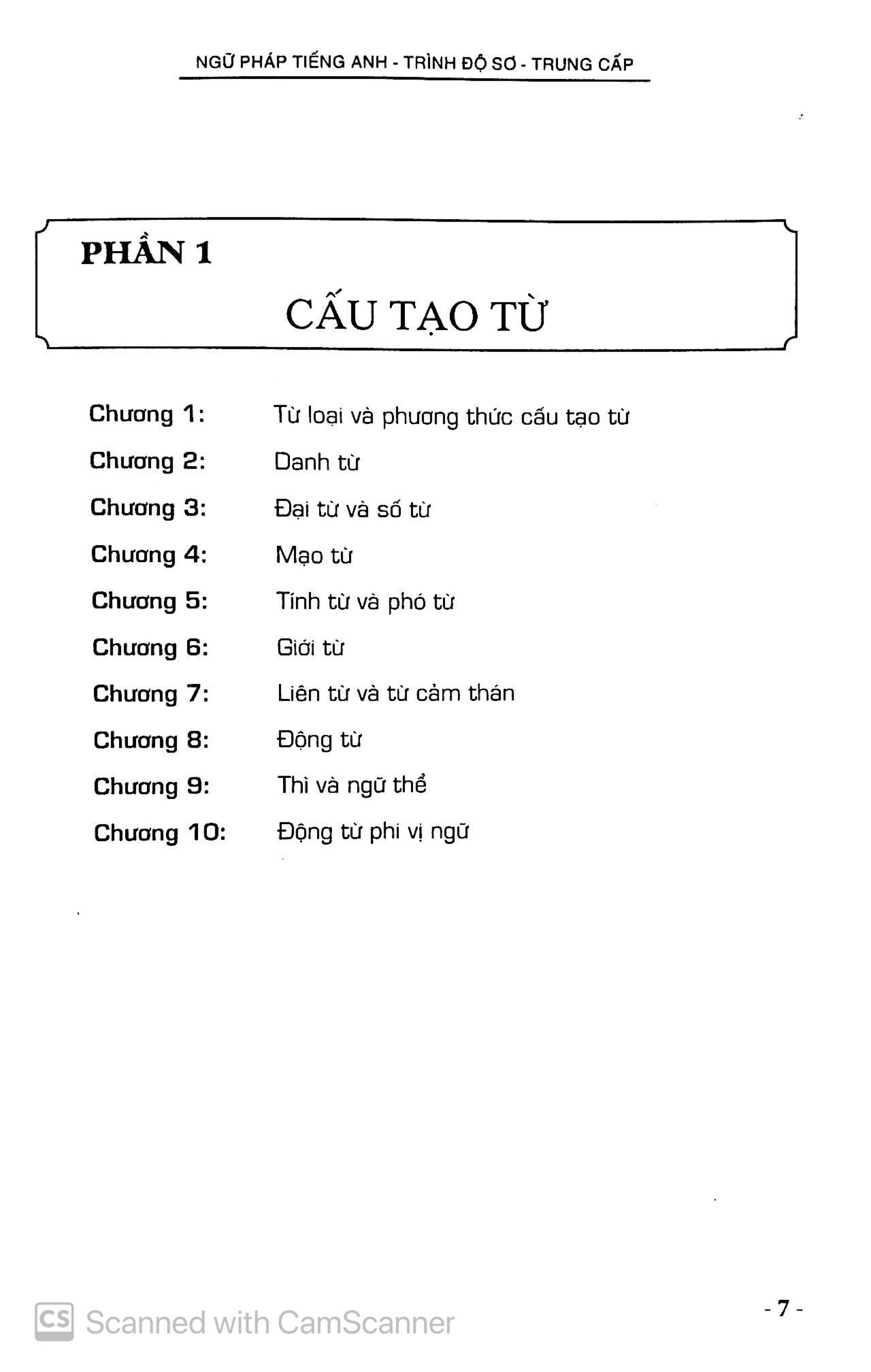 Giáo Trình Ngữ Pháp Tiếng Anh (Trình Độ Sơ - Trung Cấp)