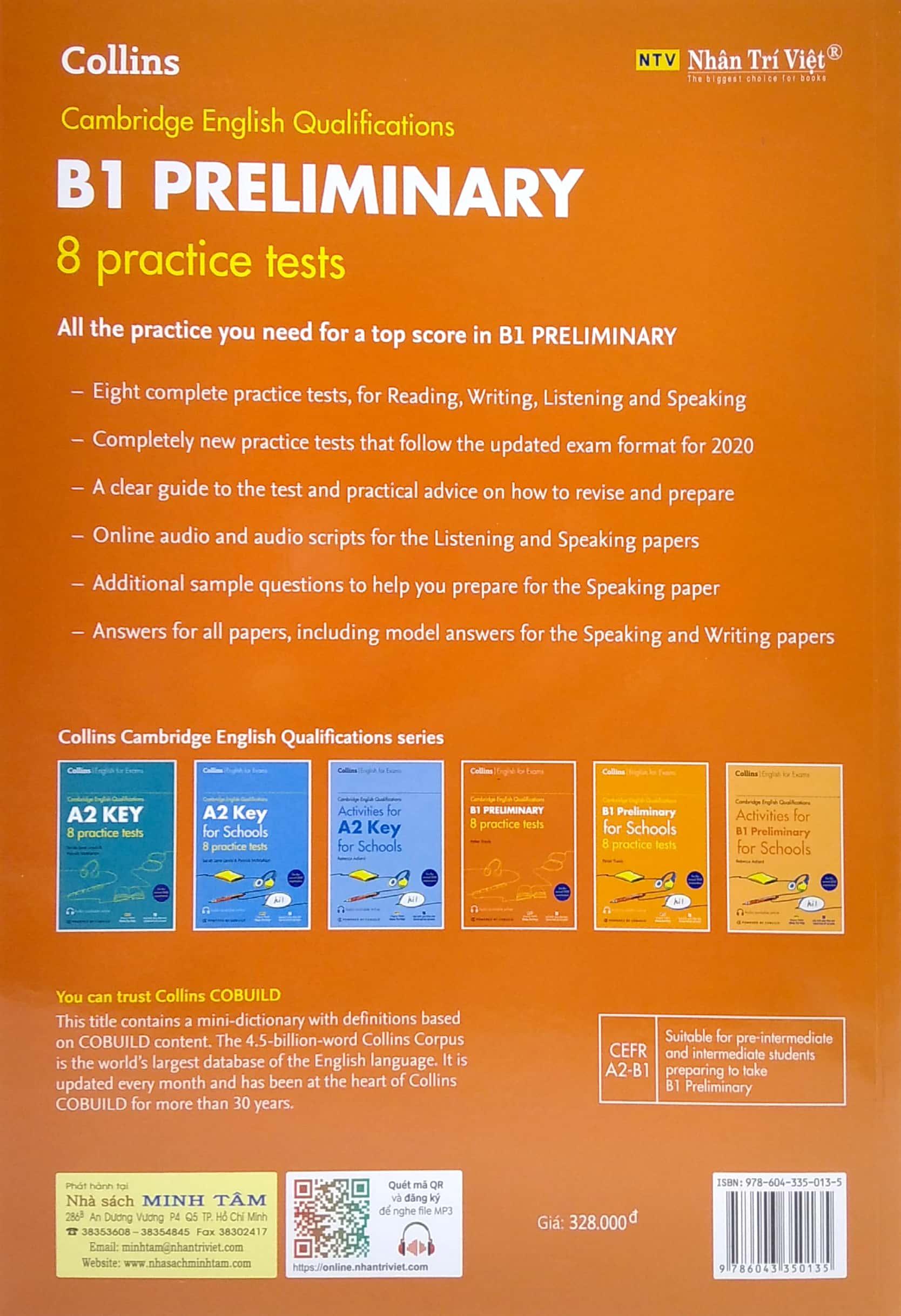 Cambridge English Qualifications - B1 Preliminary - 8 Practice Tests