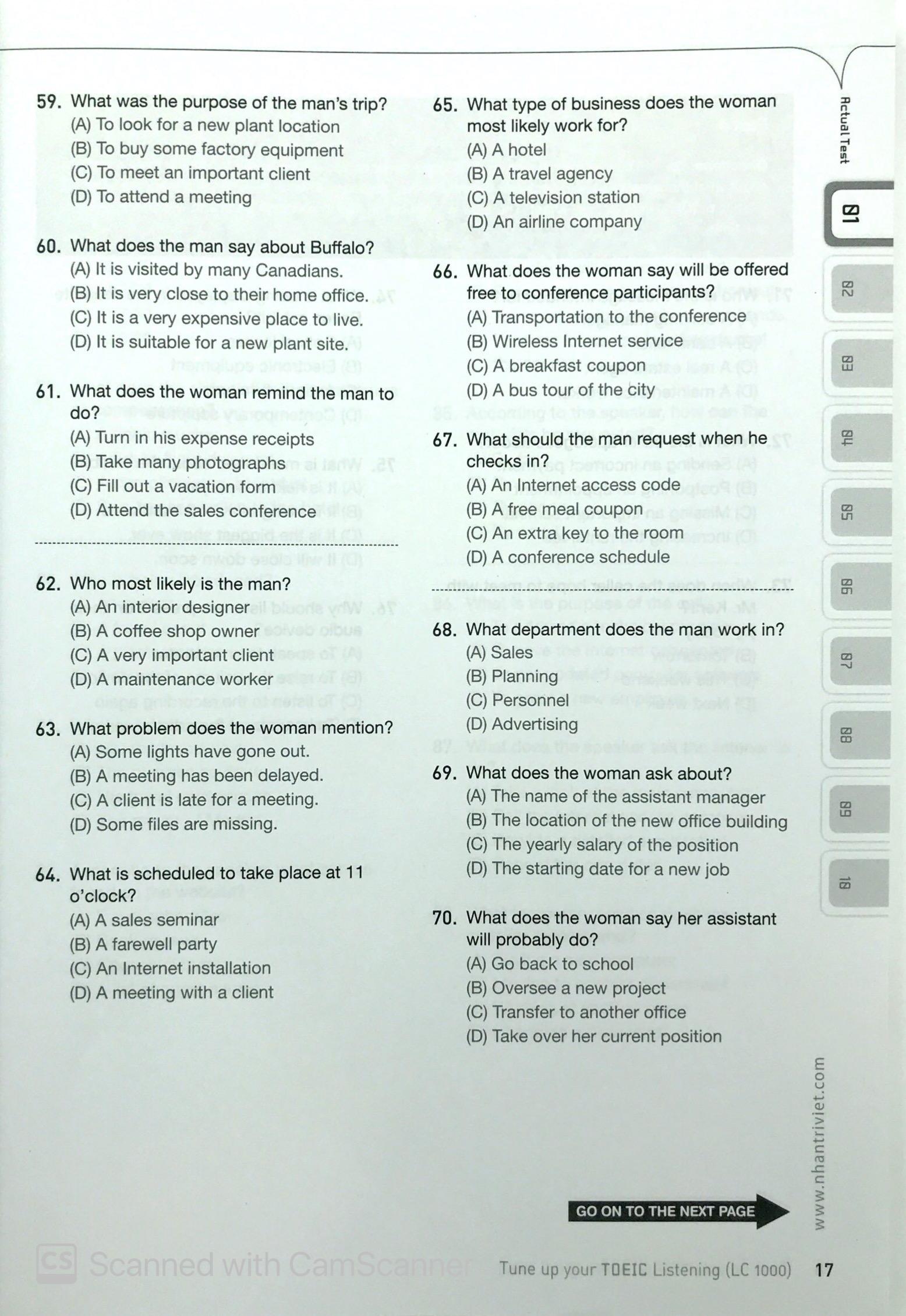 Tune Up Your TOEIC Listening LC 1000