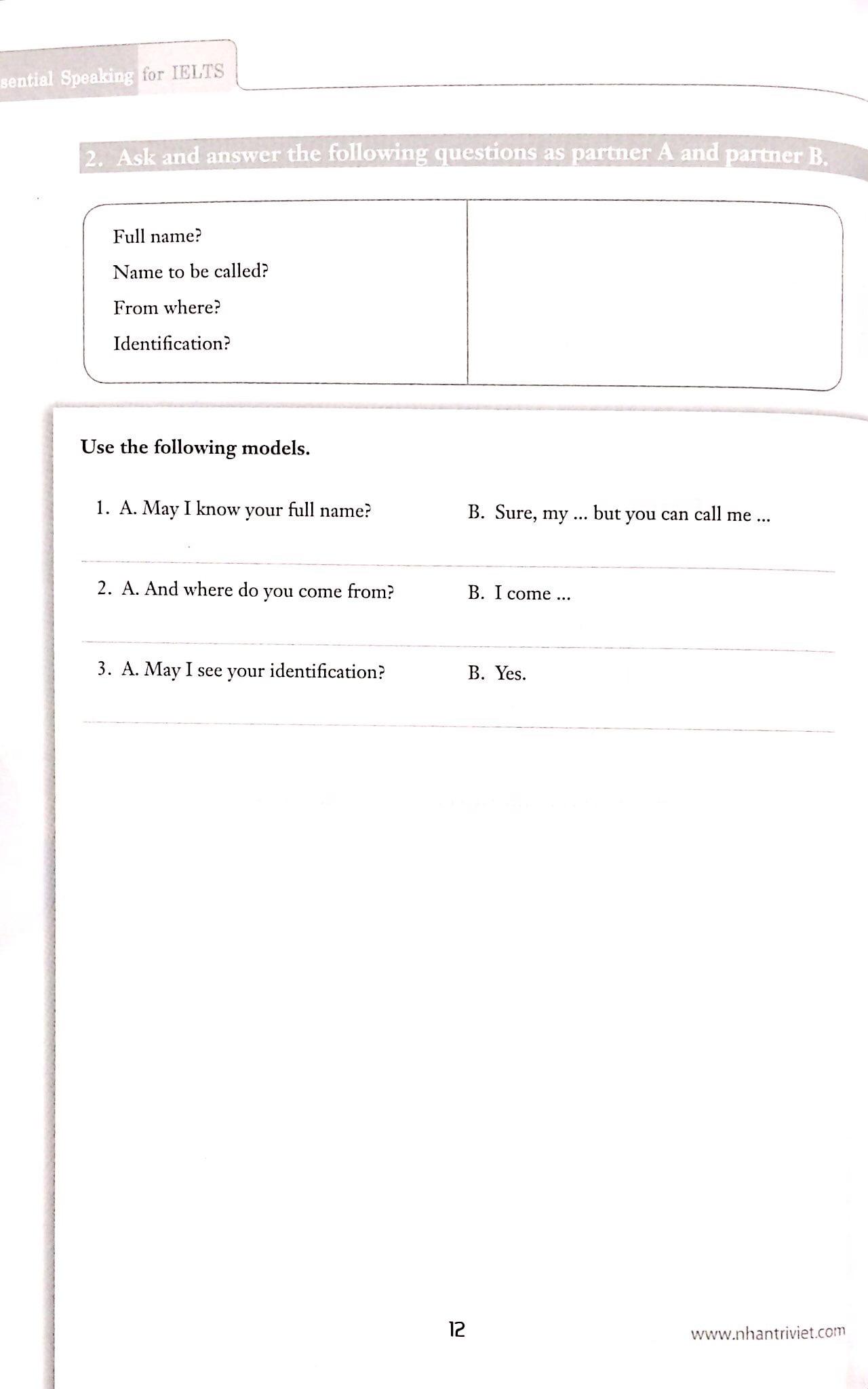 Essential Speaking For IELTS