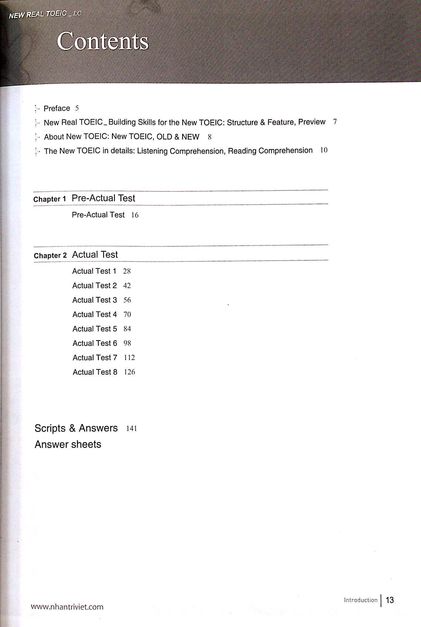 Longman New Real TOEIC (Kèm CD) - Actual Test For Listening Comprehension