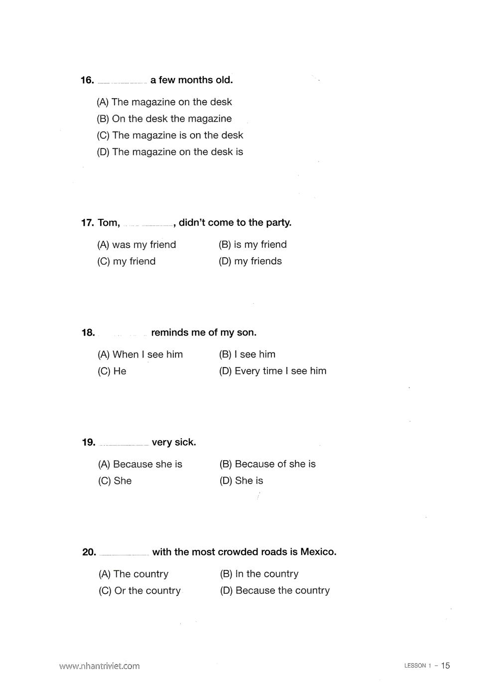 Toeic Smart - Red Book Grammar (Kèm CD)